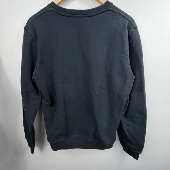 LOEWE Unisex Black Anagram Crewneck Sweatshirt Size M Embroidered Cotton